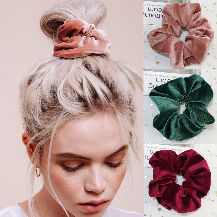 Flannel Hair Tie Hair Rope Velvet Fashion Ponytail Hair Accessories